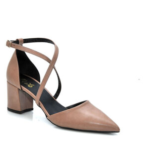 Γ  585 GOULIS SHOES NUDE ΜΑΤ ΣΚΟΥΡΟ - Image 3