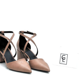 Γ  585 GOULIS SHOES NUDE ΜΑΤ ΣΚΟΥΡΟ - Image 2