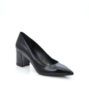 Γ 555 ΜΑΥΡΟ ΛΟΥΣΤΡΙΝΙ GOULIS SHOES - Image 1