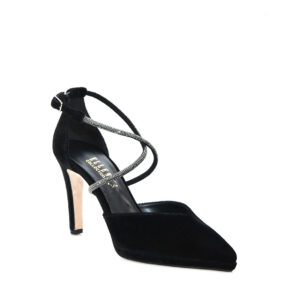 Γ 16168 ΜΑΥΡΟ ΒΕΛΟΥΔΟ STRASS GOULIS SHOES - Image 5