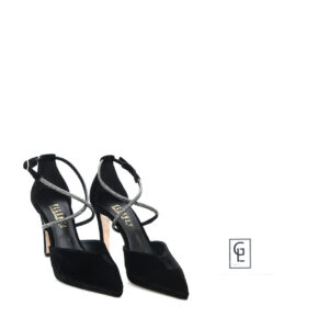 Γ 16168 ΜΑΥΡΟ ΒΕΛΟΥΔΟ STRASS GOULIS SHOES - Image 2