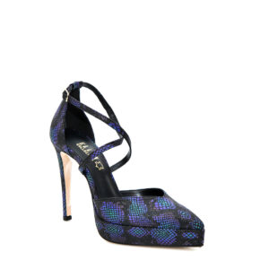 Γ 88168  ΜΑΥΡΟ ΜΩΒ ΦΙΔΙ  GOULIS SHOES - Image 5