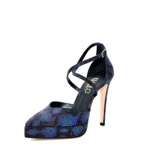 Γ 88168  ΜΑΥΡΟ ΜΩΒ ΦΙΔΙ  GOULIS SHOES - Image 1
