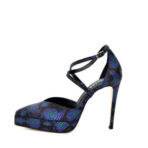 Γ 88168  ΜΑΥΡΟ ΜΩΒ ΦΙΔΙ  GOULIS SHOES - Image 3