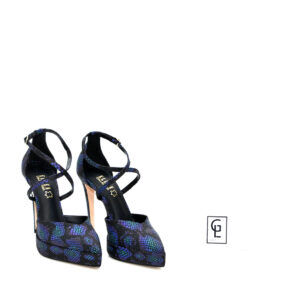 Γ 88168  ΜΑΥΡΟ ΜΩΒ ΦΙΔΙ  GOULIS SHOES - Image 2