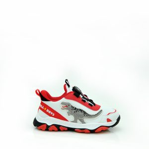Π 4556 BULL-BOYS T-REX BIANCO /ROSSO