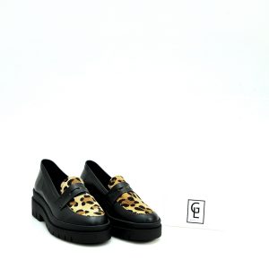 Γ 517 BLACK LEOPARD GOULIS SHOES - Image 2