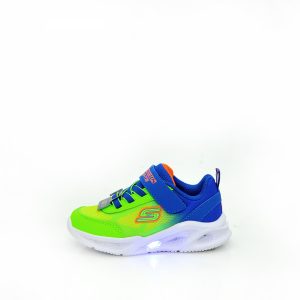 Π 401495 SKECHERS BLUE /LIME (ΦΩΤΑΚΙΑ) 21-26
