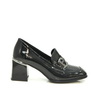 Γ 25509 BLACK PATENT ADAM’S SHOES - Image 5