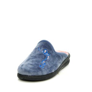 Γ X25-4624 PETROL SLIPPERS GOULIS - Image 3