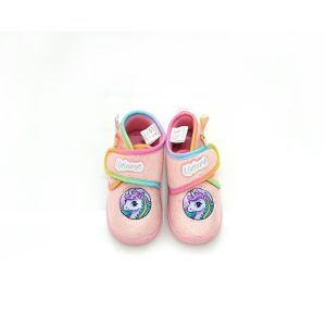 Π X25-002 ΡΟΖ UNICORN SLIPPERS  GOULIS