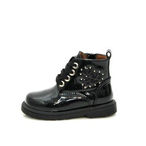 Π 25-5148 ΜΑΥΡΟ ΛΟΥΣΤΡΙΝΙ ΓΚΛΙΤΕΡ GOULIS SHOES