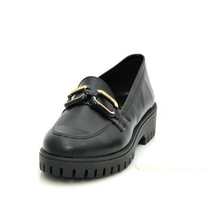 Γ 485 ΜΑΥΡΟ ΜΑΤ  ΔΕΡΜΑ  GOULIS SHOES - Image 3