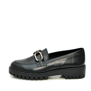 Γ 485 ΜΑΥΡΟ ΜΑΤ  ΔΕΡΜΑ  GOULIS SHOES - Image 1
