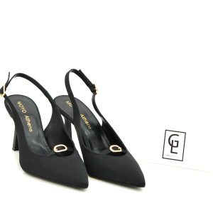 Γ 705 ΜΑΥΡΟ ΣΑΤΕΝ GOULIS SHOES - Image 2