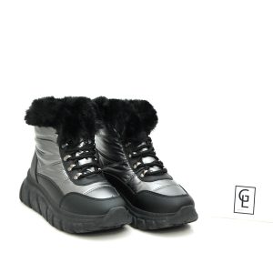 Γ 76074 BLACK GOULIS SHOES - Image 2