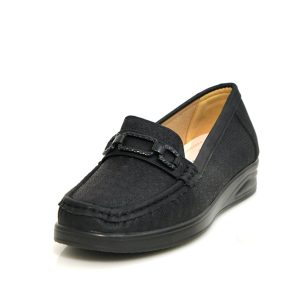 Γ 9173 BLACK GOULIS SHOES - Image 5