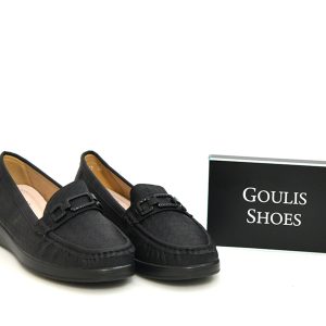 Γ 9173 BLACK GOULIS SHOES - Image 1