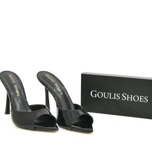 Γ 907 ΜΑΥΡΟ ΛΟΥΣΤΡΙΝΙ GOULIS SHOES