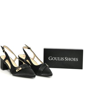 Γ 30022 BLACK GOULIS SHOES