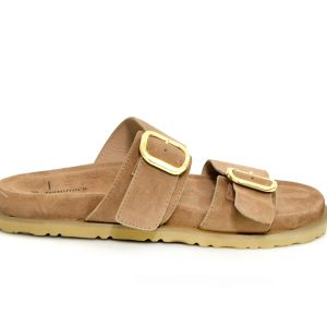 Γ 25200 DAR BEIGE SUEDE GOULIS SHOES - Image 4