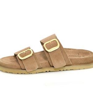 Γ 25200 DAR BEIGE SUEDE GOULIS SHOES - Image 5