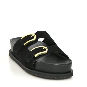 Γ 25190 BLACK SUEDE GOULIS SHOES - Image 5