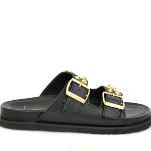 Γ 25202 BLACK NAPPA GOULIS SHOES - Image 3