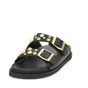Γ 25202 BLACK NAPPA GOULIS SHOES - Image 4