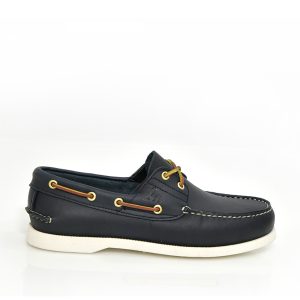 Α 221 ΜΠΛΕ ΔΕΡΜΑ ΛΕΥΚΗ ΣΟΛΑ GOULIS SHOES - Image 3
