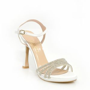 Γ 142487 ΛΕΥΚΟ STRASS GOULIS SHOES - Image 5