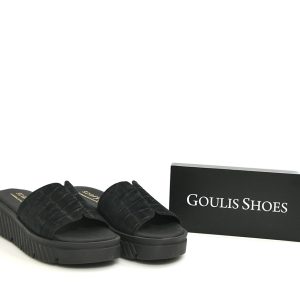 Γ 26-914 ΜΑΥΡΟ ΚΡΟΚΟ GOULIS SHOES - Image 1