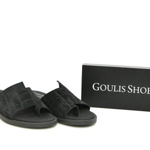 Γ 26-606 ΜΑΥΡΟ ΚΡΟΚΟ  GOULIS SHOES