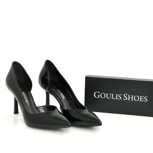 Γ 716 ΜΑΥΡΟ ΛΟΥΣΤΡΙΝΙ GOULIS SHOES
