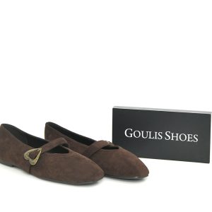 Γ 4195 BROWN ΚΑΣΤΟΡΙ  GOULIS SHOES