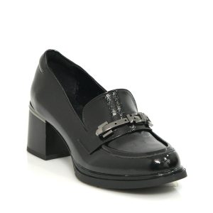 Γ 26506 ΜΑΥΡΟ ΣΠΑΣΤΟ ΛΟΥΣΤΡΙΝΙ ADAM'S SHOES - Image 5