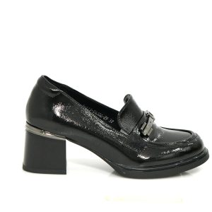 Γ 26506 ΜΑΥΡΟ ΣΠΑΣΤΟ ΛΟΥΣΤΡΙΝΙ ADAM'S SHOES - Image 3