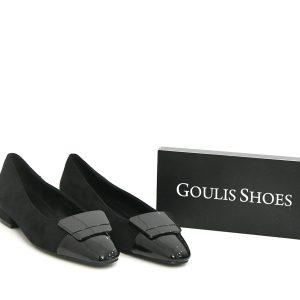 Γ 1336 BLACK  ΚΑΣΤΟΡΙ -ΛΟΥΣΤΡΙΝΙ  GOULIS SHOES