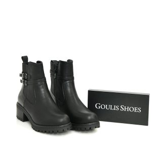 Γ 8158  BLACK  GOULIS SHOES - Image 1