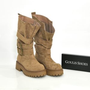 Γ 7631 KHAKI  ΚΑΣΤΟΡΙ   GOULIS SHOES - Image 1