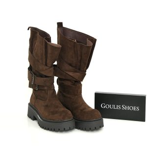 Γ 7631 BROWN  ΚΑΣΤΟΡΙ   GOULIS SHOES - Image 1