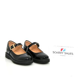 Π 1226-81 ΜΑΥΡΟ ΛΟΥΣΤΡΙΝΙ ΓΚΛΙΤΕΡ GOULIS SHOES