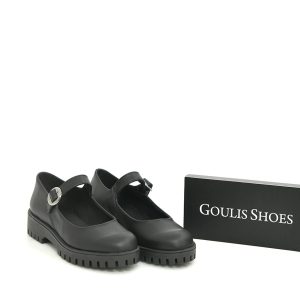Γ 1780 ΜΑΥΡΟ ΔΕΡΜΑ GOULIS SHOES - Image 1